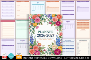 Planner 2026-2027 Graphic by KDP Studio · Creative Fabrica