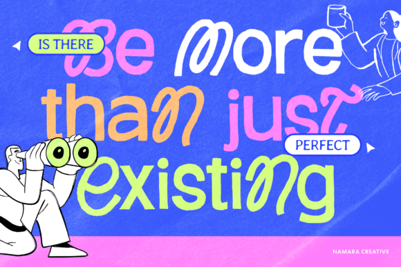 Rolly Pulfy Font PNG with transparent background - Preview 2