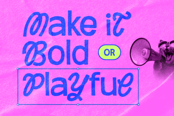 Rolly Pulfy Font PNG with transparent background - Preview 3