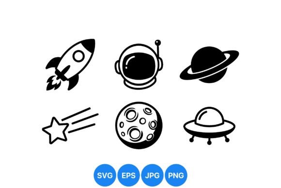 Space Exploration Svg Icons