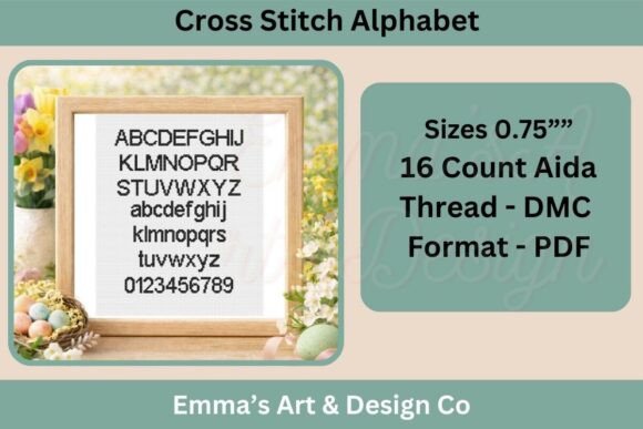 Alphabet Cross Stitch Pattern PDF
