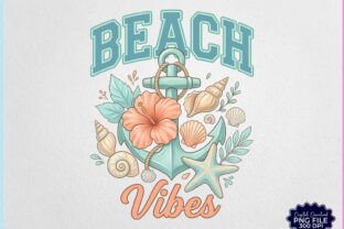 Beach Vibes Anchor Summer Beach PNG Graphic by Creative Community ...