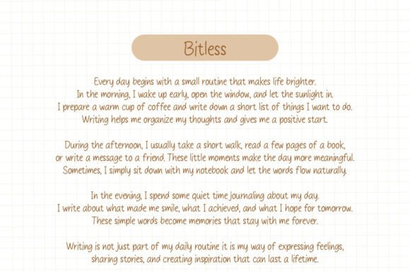 Bitless Font - Preview 6
