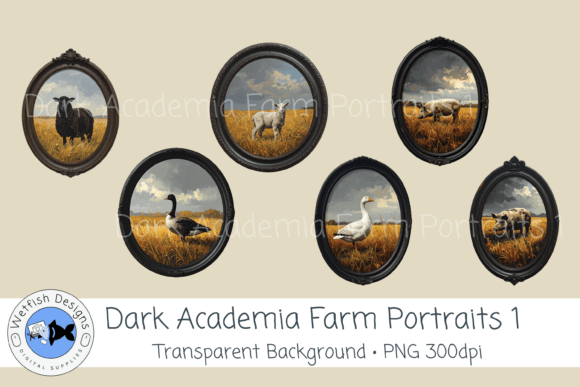 Dark Academia Farm Portraits 1