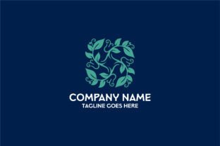 Elegant Floral Leaf Logo Design Graphic by AFstudio87 · Creative Fabrica