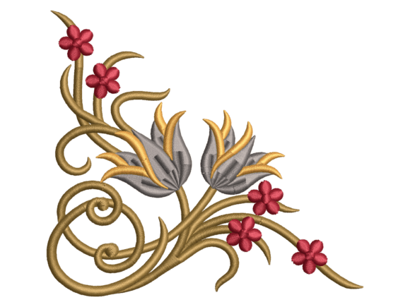 Grand Baroque Corner Motif