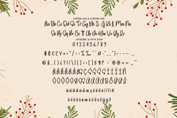 Groovy Christmas Font PNG with transparent background - Preview 6