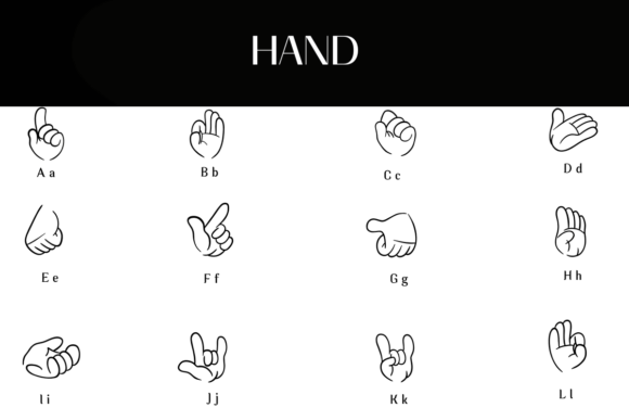 Hand Font - Preview 1