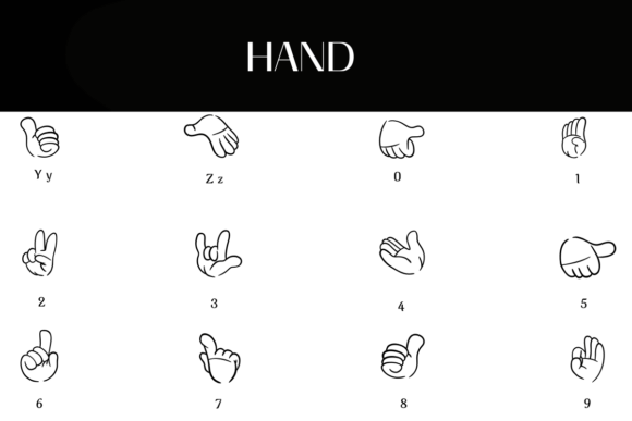 Hand Font - Preview 3
