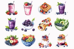Healthy Food Clipart Graphic by Design Market · Creative Fabrica