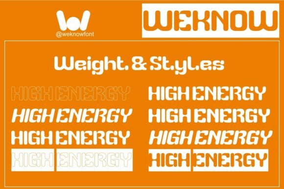 High Energy Font PNG with transparent background - Preview 6