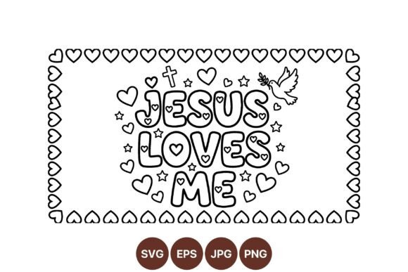 Jesus Loves Me Coloring Page