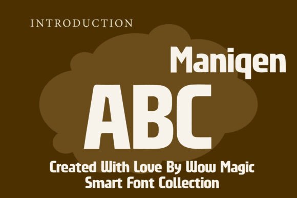 Maniqen Font font preview - 1