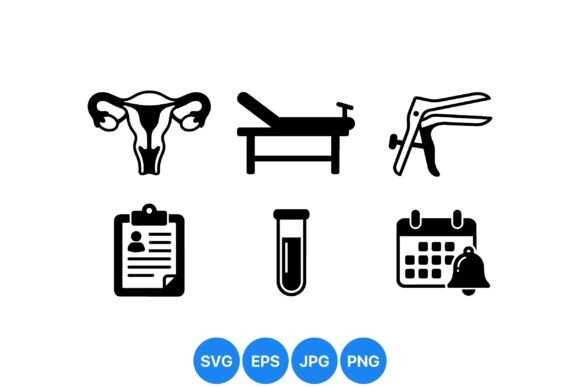 Medical Gynecology Icon Clipart Graphic by DesignVectx · Creative Fabrica