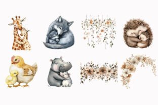 Mom and Baby Animal Graphic by Design Market · Creative Fabrica
