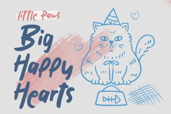 Rooster Doodle Font PNG with transparent background - Preview 2