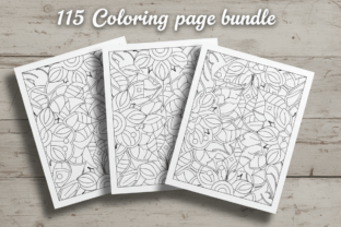 115 Coloring Pages Bundle for Adult Graphic by Pixvera · Creative Fabrica