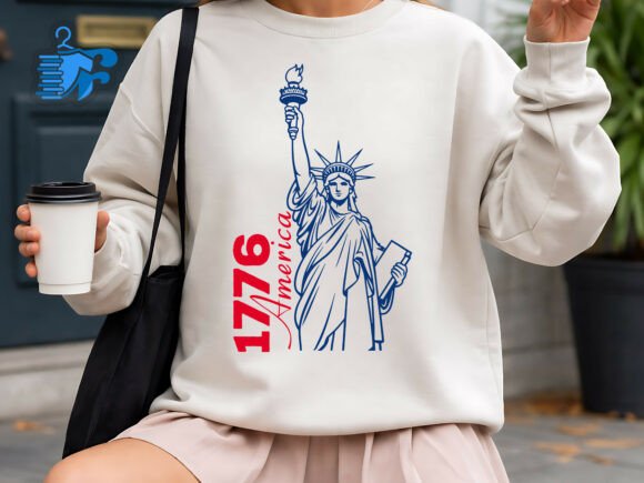 1776 America Liberty Patriotic Design Graphic T-shirt Designs By faysalahmedmithu1