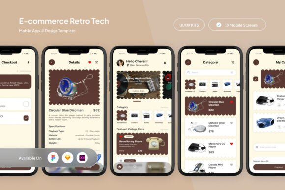 Analogica - Retro Tech E-commerce UI Kit