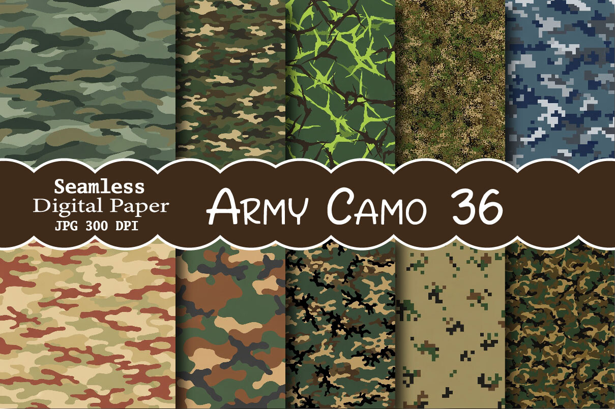 Army Camo Pattern