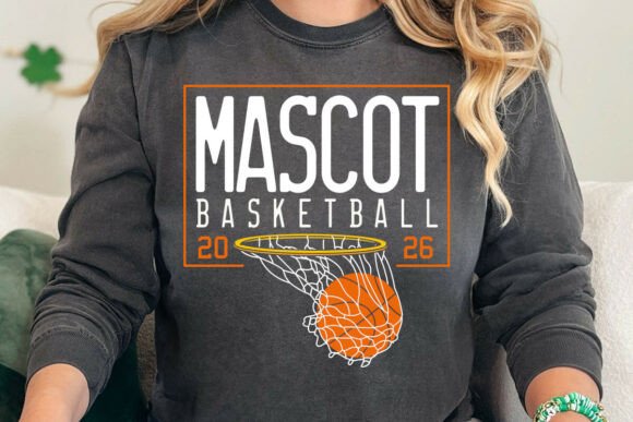 Basketball Team Mascot SVG, PNG Files