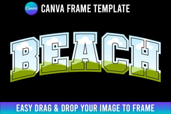Beach Canva Frame Template Summer Design