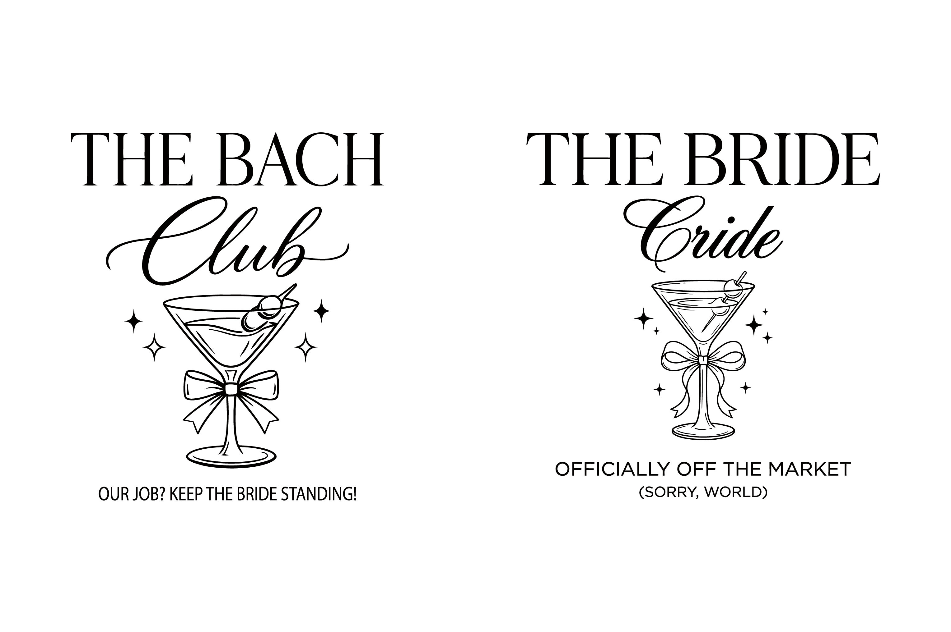 Bride Bach Club Bachelorette Design