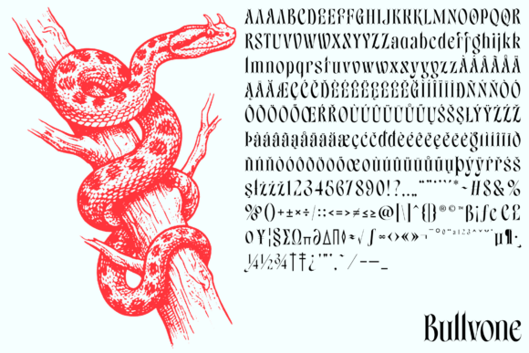 Bullvone Font - Preview 1