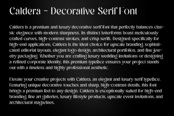 Caldera Font - Preview 6