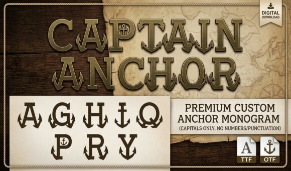 Captain Anchor Font - Preview 1