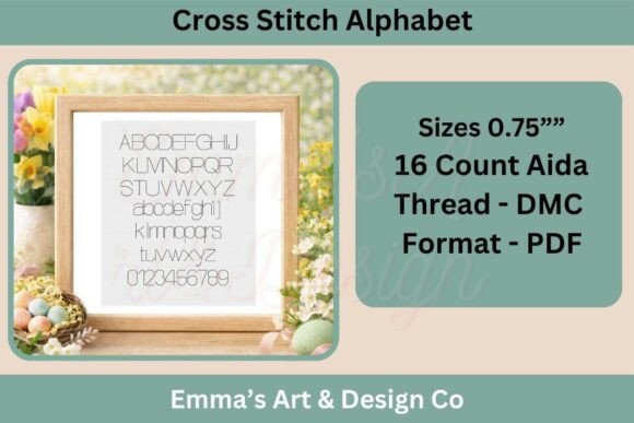 Cross Stitch Alphabet Pattern PDF