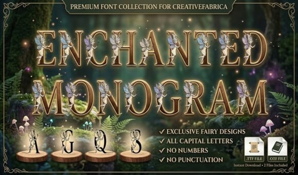 Enchanted Fairy Monogram Font - Preview 1