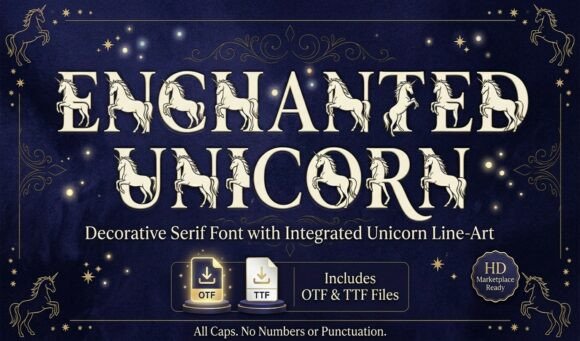 Enchanted Unicorn Font - Preview 1