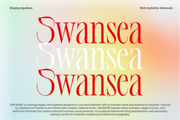 Gafsure Font PNG with transparent background - Preview 1