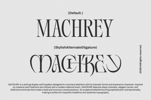 Gafsure Font PNG with transparent background - Preview 5
