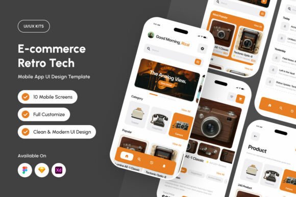 GearVault - E-commerce Retro Tech Mobile