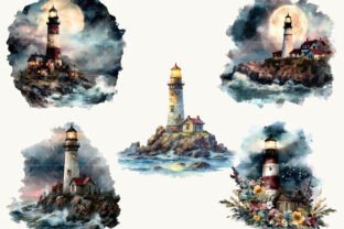 Lighthouse Clipart Bundle Graphic by busydaydesign · Creative Fabrica