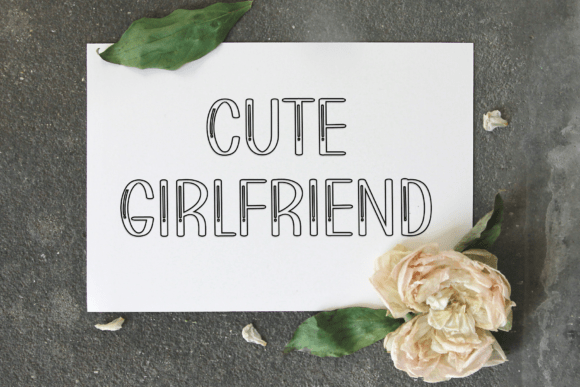 Line Signature Font PNG with transparent background - Preview 4