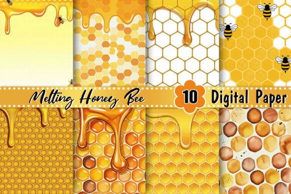Melting Honey Bee Background Grafik Hintegründe Von Artistic Garden