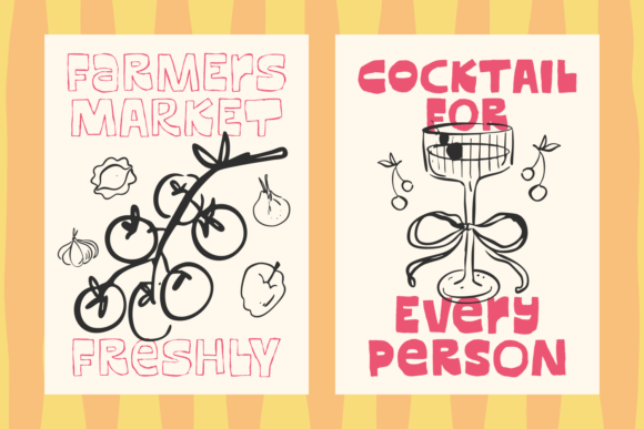 Messy Sunday Font PNG with transparent background - Preview 1