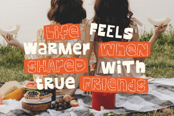 Messy Sunday Font PNG with transparent background - Preview 4