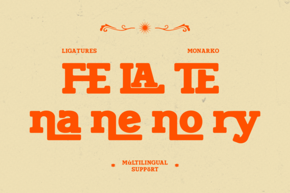 Monarko Font PNG with transparent background - Preview 3