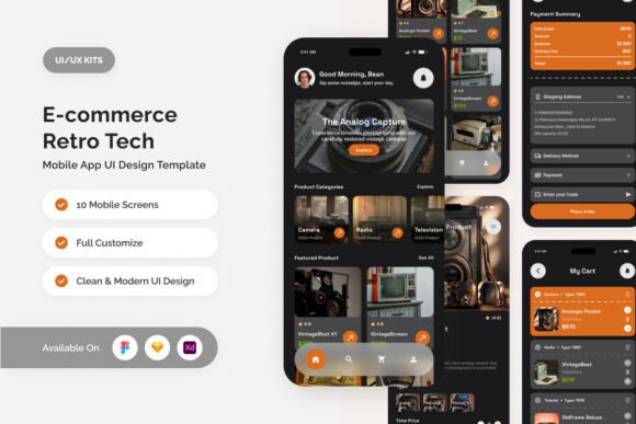 NeverOld - Retro Tech E-commerce UI Kit