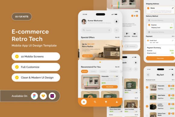 OldTechie - Retro Tech E-commerce UI Kit