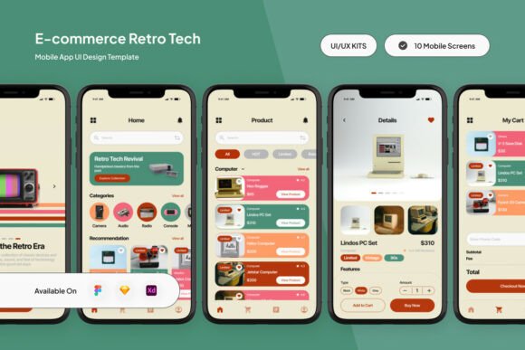 Oldies - Retro Tech E-commerce UI Kit