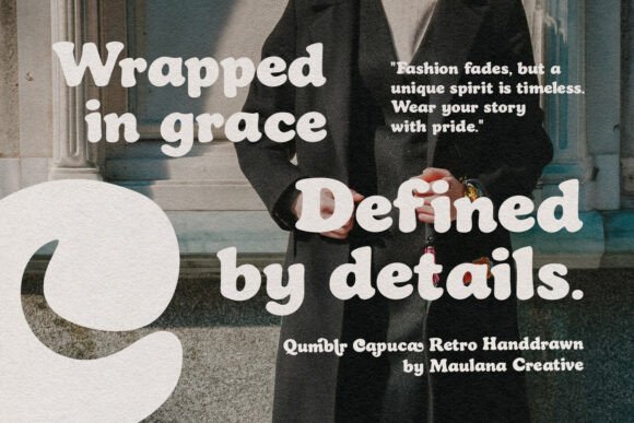 Qumblr Capuca Font PNG with transparent background - Preview 1