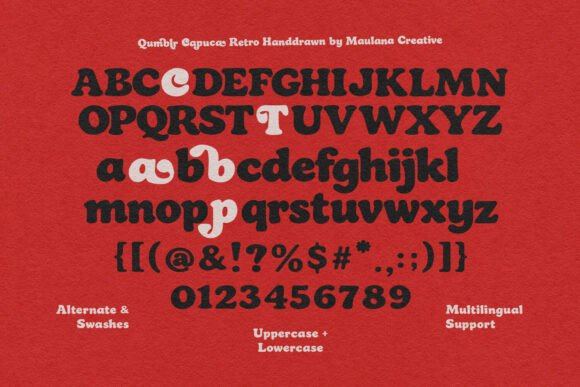 Qumblr Capuca Font PNG with transparent background - Preview 5