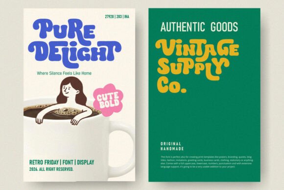 Retro Friday Font font preview - 3