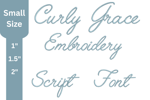 Script Embroidery Font