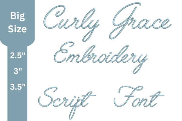 Script Embroidery Font